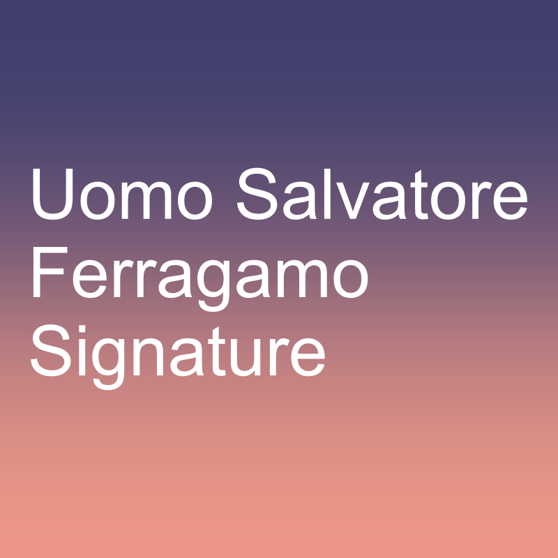 Uomo Salvatore Ferragamo Signature