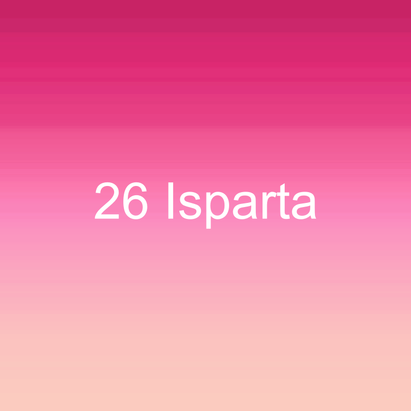 26 Isparta