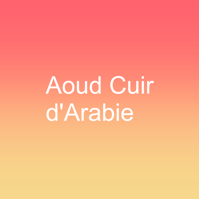 Aoud Cuir d’Arabie